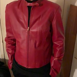 Vakko women’s leather jacket.